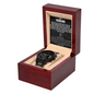 Men's Sleek Black Stainless Steel Watch