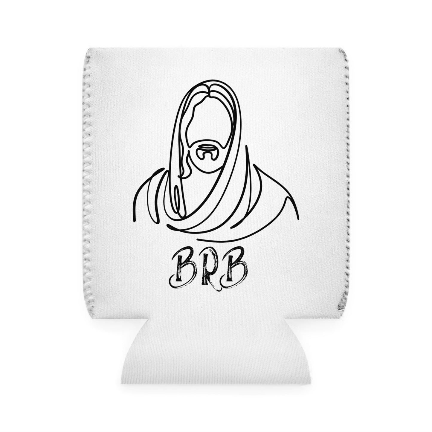 BRB Jesus Can Cooler Sleeve - Fun Beverage Insulator for Parties & Events