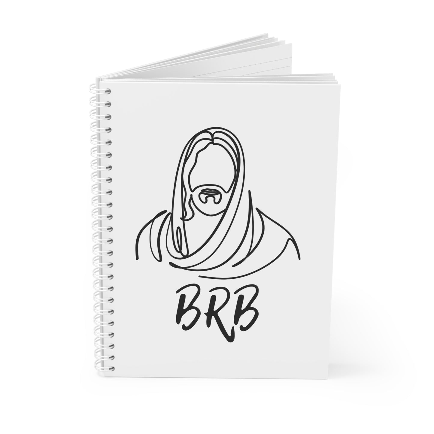 Jesus BRB Spiral Notebook - Perfect for Thoughtful Writing and Creative Notes