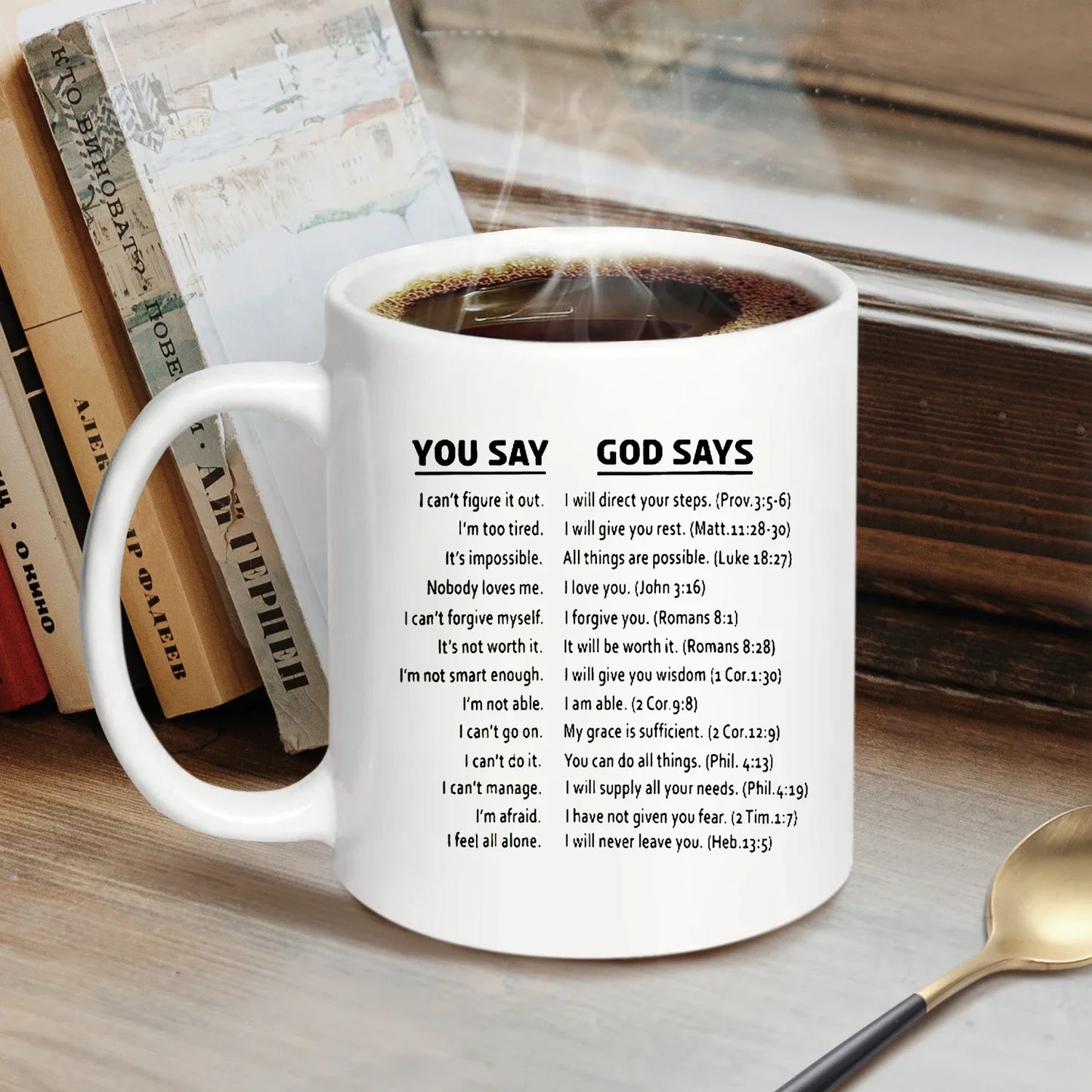 Vessels Cups of Coffee Inspirational Christian Coffee Mug Funny Mugs Water Cup Drinkware Personalized Gift Christmas