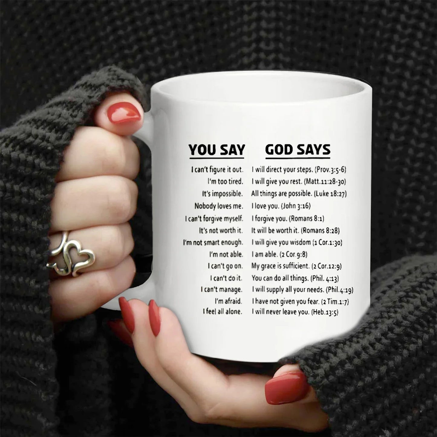 Vessels Cups of Coffee Inspirational Christian Coffee Mug Funny Mugs Water Cup Drinkware Personalized Gift Christmas