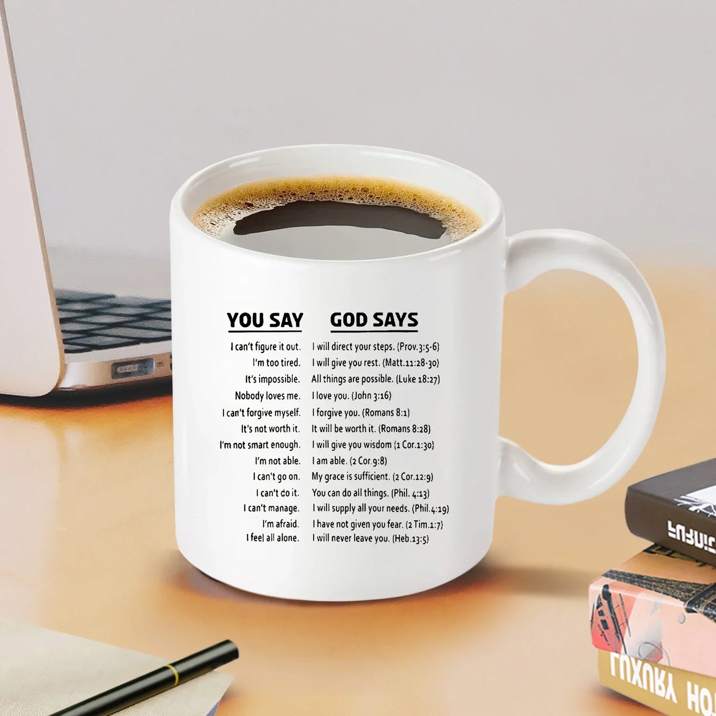 Vessels Cups of Coffee Inspirational Christian Coffee Mug Funny Mugs Water Cup Drinkware Personalized Gift Christmas