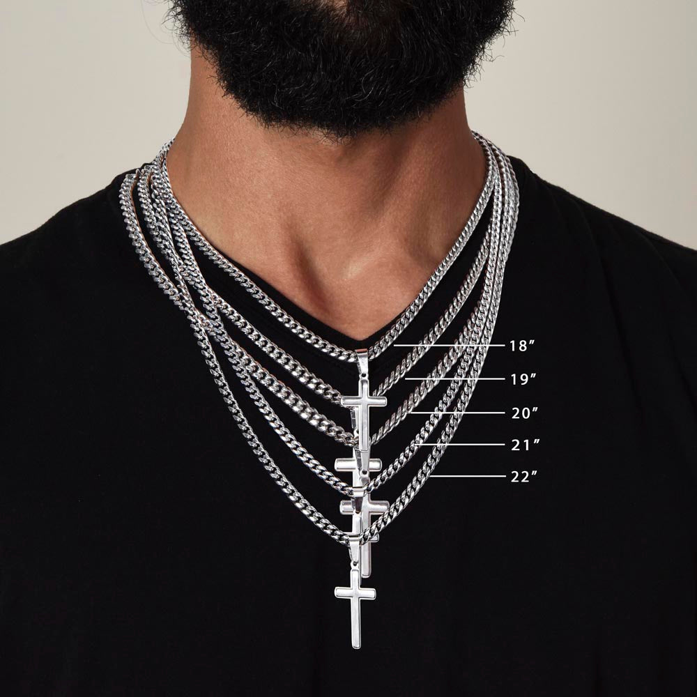 Men's Jesus Cross Chain