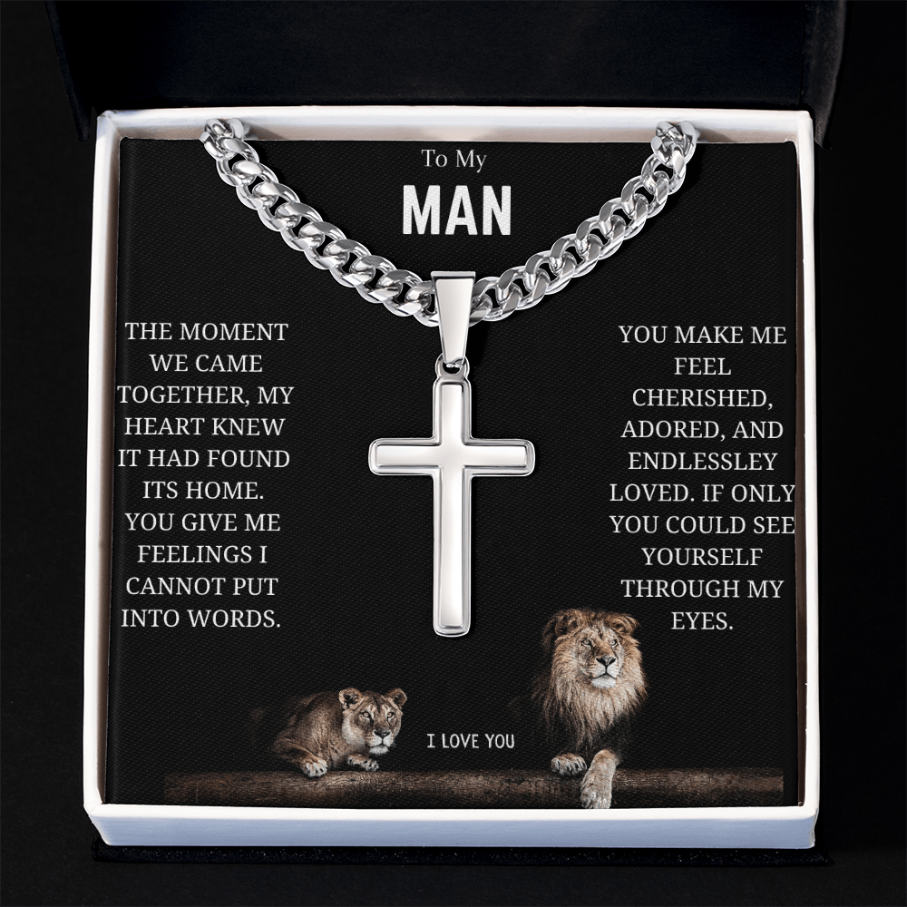 Men's Jesus Cross Chain