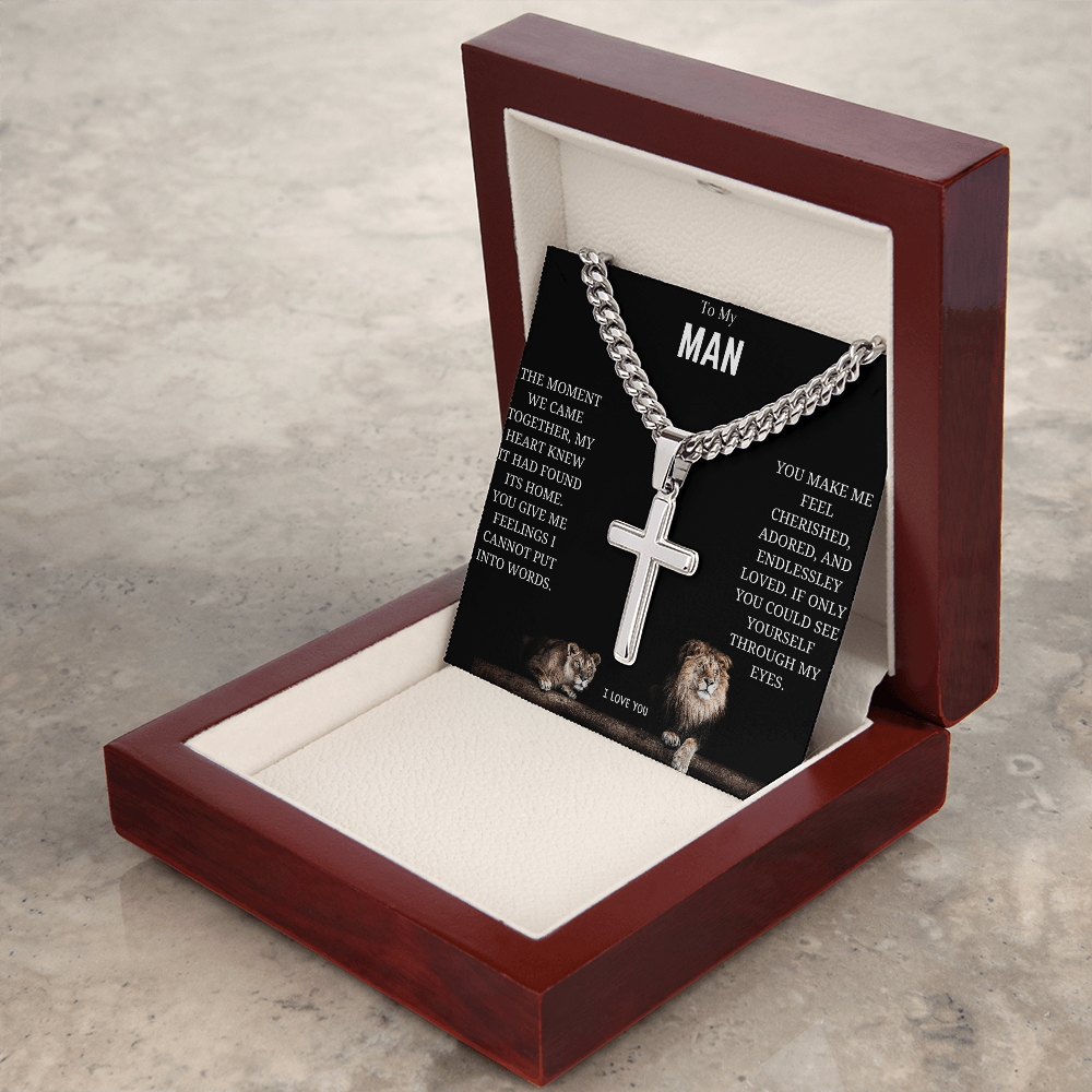 Men's Jesus Cross Chain